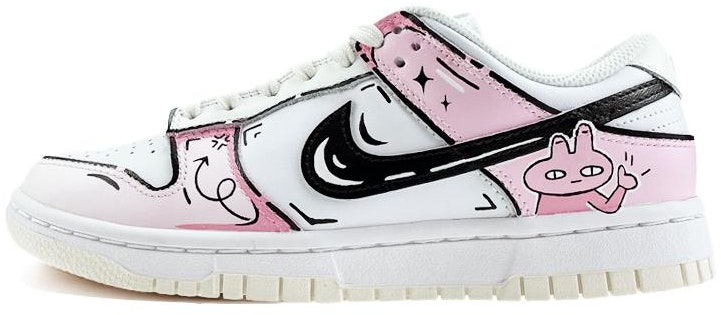 custom-shoes-women-nike-dunk-low-pink-white-gradient