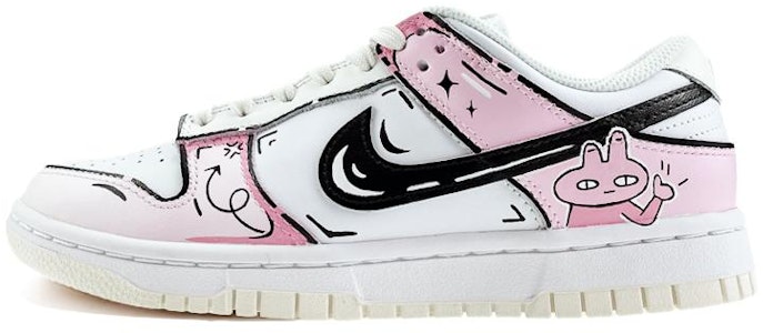 【定制球鞋】Nike Dunk Low 棒棒兔 二次元 漸變 低幫 板鞋 女款 粉白 Buy 【定制球鞋】Nike Dunk Low 棒棒兔 二次元 漸變 低幫 板鞋 女款 粉白
