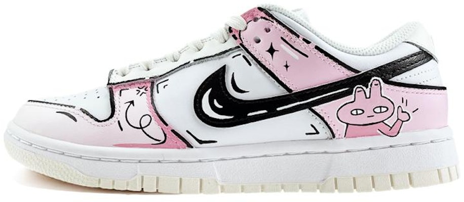 【定制球鞋】Nike Dunk Low 棒棒兔 二次元 漸變 低幫 板鞋 女款 粉白 Buy 【定制球鞋】Nike Dunk Low 棒棒兔 二次元 漸變 低幫 板鞋 女款 粉白