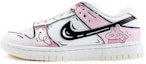 Buy 【定制球鞋】Nike Dunk Low 棒棒兔 二次元 漸變 低幫 板鞋 女款 粉白