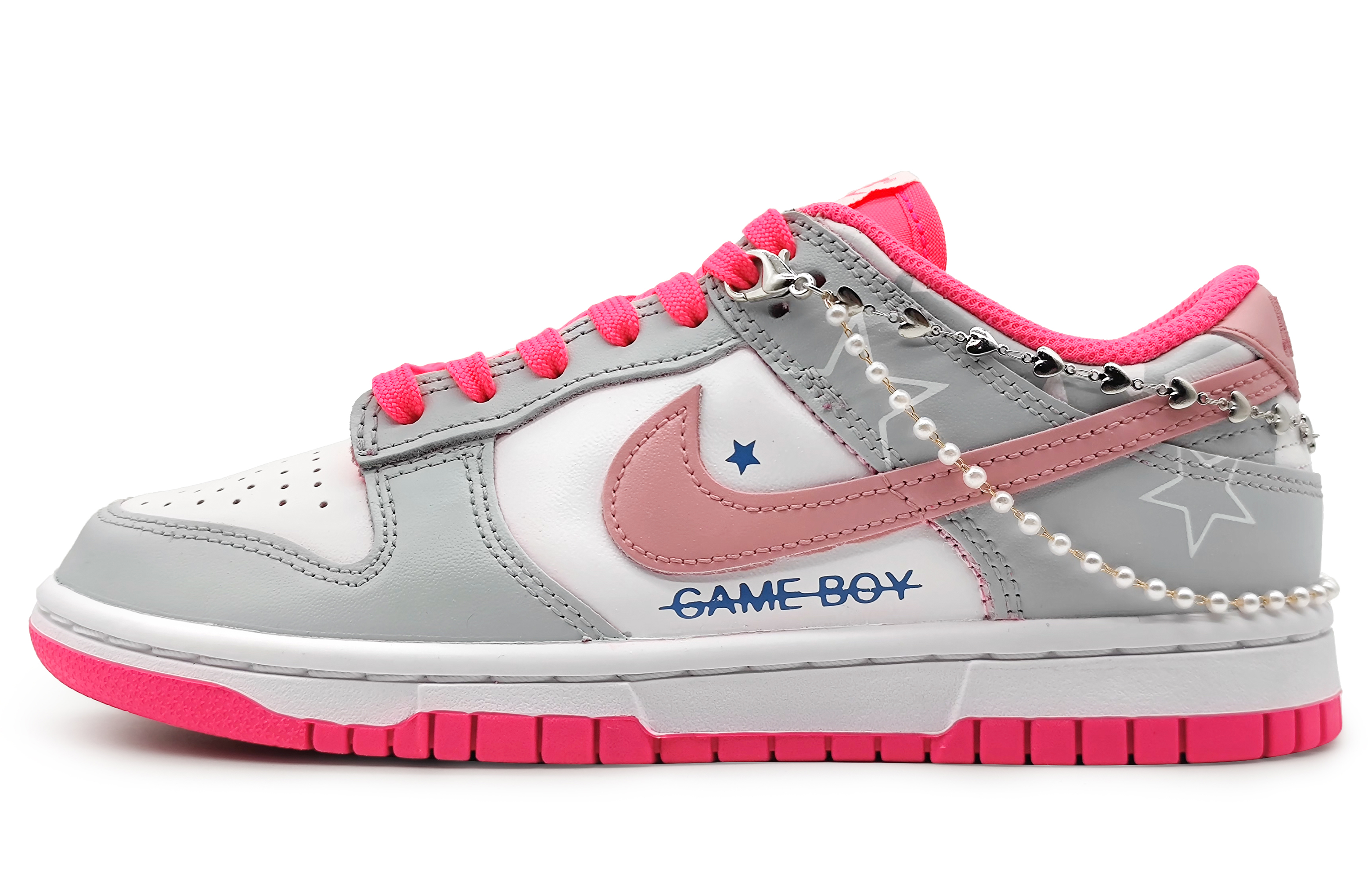 Buy (W) 【定制款】耐克Dunk Low‘粉白星’ DZ5196-600-444443