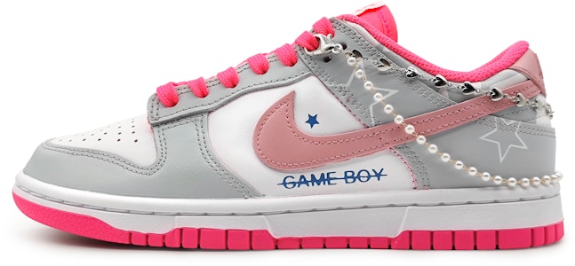 (W) 나이키 덩크 로우 '핑크화이트스타' (커스텀) DZ5196-600-444443 Buy (W) 나이키 덩크 로우 '핑크화이트스타' (커스텀) DZ5196-600-444443