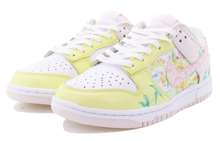 Lookbook (W) ナイキ ダンクLow ピンクイエロー夏雛菊 (Nike Dunk Low Pink Yellow Natsubinagiku) FD1449-100(Team10-夏日雏菊)