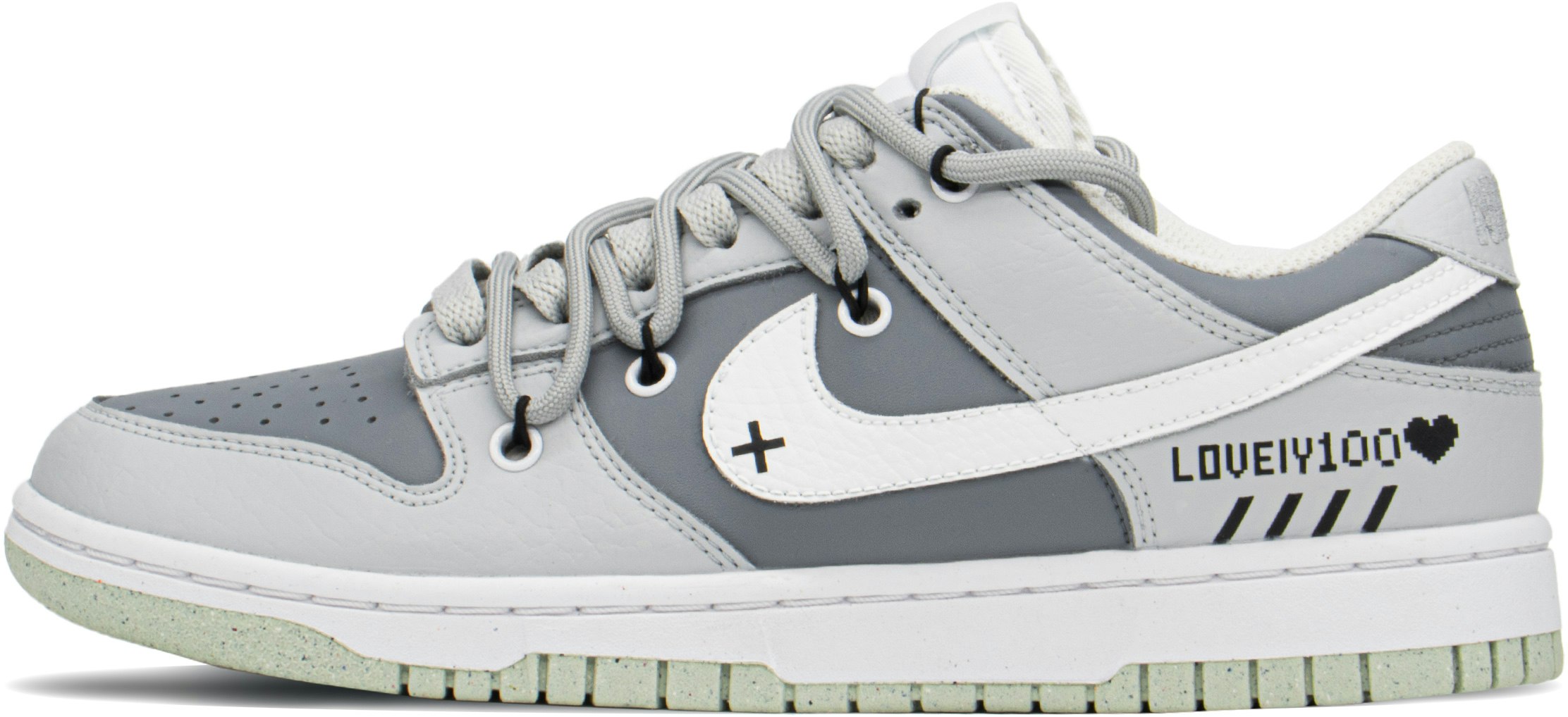 custom-shoes-women-nike-dunk-low-pixel-game-deconstructed-dark-grey-white