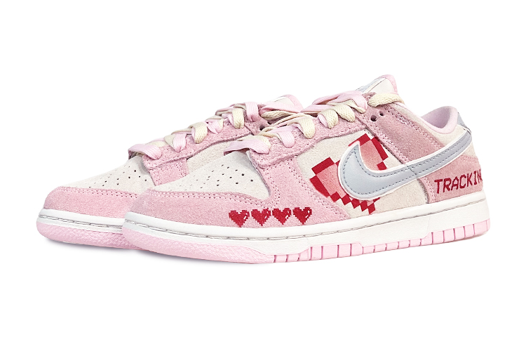 Lookbook (W) [Zapatos Personalizados] Nike Dunk Low 'Corazón Pixelado Rosa' DV3054-600(Team49-像素风)