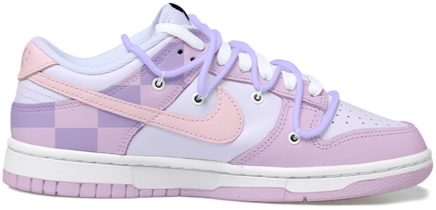 (W) Zapatillas Nike Dunk Low 'Plaid Floral Tag Lilac' Personalizadas DD1503-001(Team拾玖-粉紫棋盘格S-BOX) Order (W) Zapatillas Nike Dunk Low 'Plaid Floral Tag Lilac' Personalizadas DD1503-001(Team拾玖-粉紫棋盘格S-BOX)