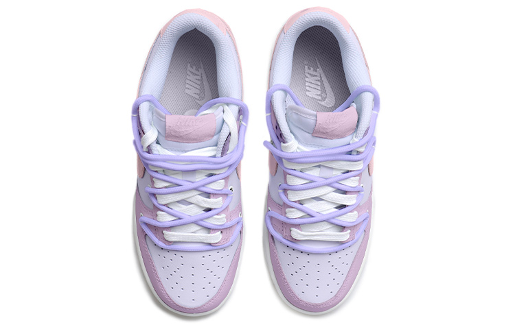 Shop (W) 나이키 덩크 로우 '플래드 플로럴 라일락' (커스텀) DD1503-001(Team拾玖-粉紫棋盘格S-BOX)