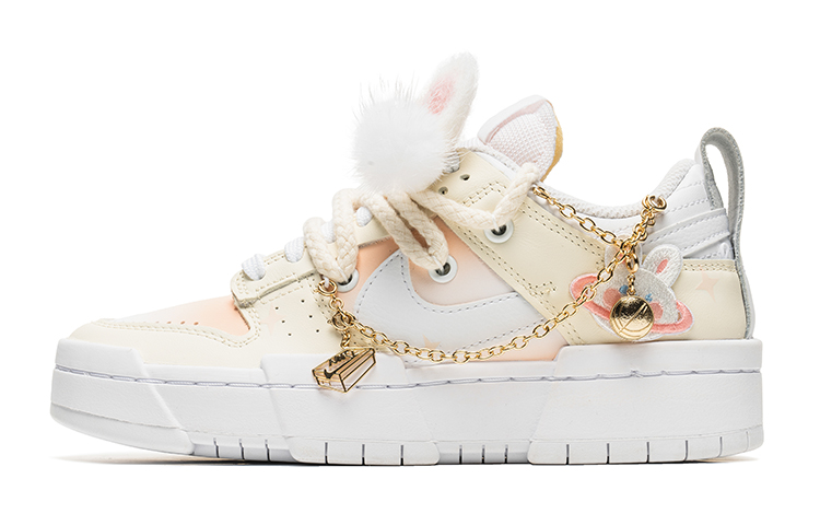 [Custom Shoes] (W) Nike Dunk Low 'Plush Bunny Ears Beige'
