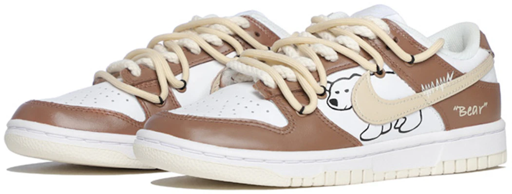 【訂製球鞋】 Nike Dunk Low White Sail 北極熊 復古 解構 情侶 低幫 板鞋 女款 摩卡色 Lookbook 【訂製球鞋】 Nike Dunk Low White Sail 北極熊 復古 解構 情侶 低幫 板鞋 女款 摩卡色
