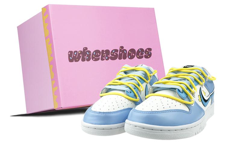 Buy (W) [Sepatu Kustom] Nike Dunk Low 'Powerpuff Girls Bubbles Deconstructed Biru Kuning' DD7099-100(Team叁-女款飞天泡泡S-BOX)