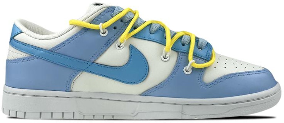 【定制球鞋】 Nike Dunk Low 是在玩鞋 動漫 飛天小女警 泡泡 解構 雙鞋帶 低幫 板鞋 女款 藍黃 Lookbook 【定制球鞋】 Nike Dunk Low 是在玩鞋 動漫 飛天小女警 泡泡 解構 雙鞋帶 低幫 板鞋 女款 藍黃