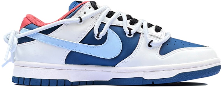 【訂製球鞋】 Nike Dunk Low 普魯士 春夏系列 清新 簡約 高街 低筒 板鞋 女款 白藍 Order 【訂製球鞋】 Nike Dunk Low 普魯士 春夏系列 清新 簡約 高街 低筒 板鞋 女款 白藍