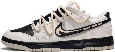 【客製球鞋】Nike Dunk Low 朋克 骨頭 低筒 滑板鞋 女款 米黑 Buy 【客製球鞋】Nike Dunk Low 朋克 骨頭 低筒 滑板鞋 女款 米黑