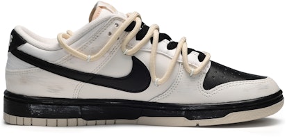 【客製球鞋】Nike Dunk Low 朋克 骨頭 低筒 滑板鞋 女款 米黑 Order 【客製球鞋】Nike Dunk Low 朋克 骨頭 低筒 滑板鞋 女款 米黑