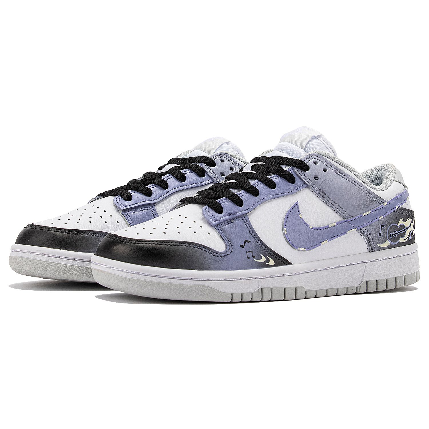 [Custom Shoes] (W) Nike Dunk Low 'Purple Black' 圖 4