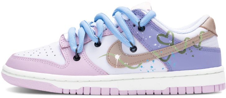 custom-shoes-women-nike-dunk-low-purple-vine-deconstructed