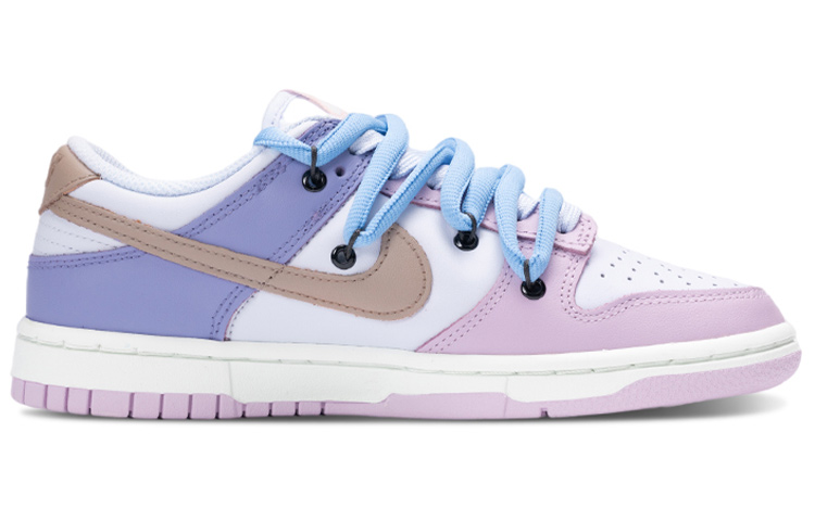 Order 【定製球鞋】Nike Dunk Low 愛心 藤蔓纏繞 解構風 雙鞋帶 可愛 低幫 板鞋 女款 紫白色