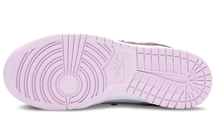 Purchase 【定製球鞋】Nike Dunk Low 愛心 藤蔓纏繞 解構風 雙鞋帶 可愛 低幫 板鞋 女款 紫白色