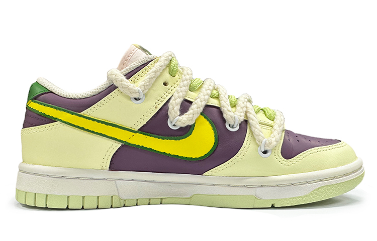Order (W) 나이키 덩크 로우 '퍼플 옐로우 해체 레이스' (커스텀) DD1503-600(TeamK-星星地球)