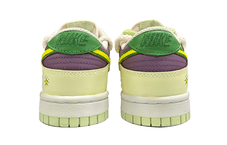 Shop (W) 나이키 덩크 로우 '퍼플 옐로우 해체 레이스' (커스텀) DD1503-600(TeamK-星星地球)