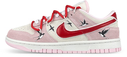 【訂製球鞋】 Nike Dunk Low 是在玩鞋 解構 新中式 鵲橋 低幫 板鞋 女款 白粉 Buy 【訂製球鞋】 Nike Dunk Low 是在玩鞋 解構 新中式 鵲橋 低幫 板鞋 女款 白粉