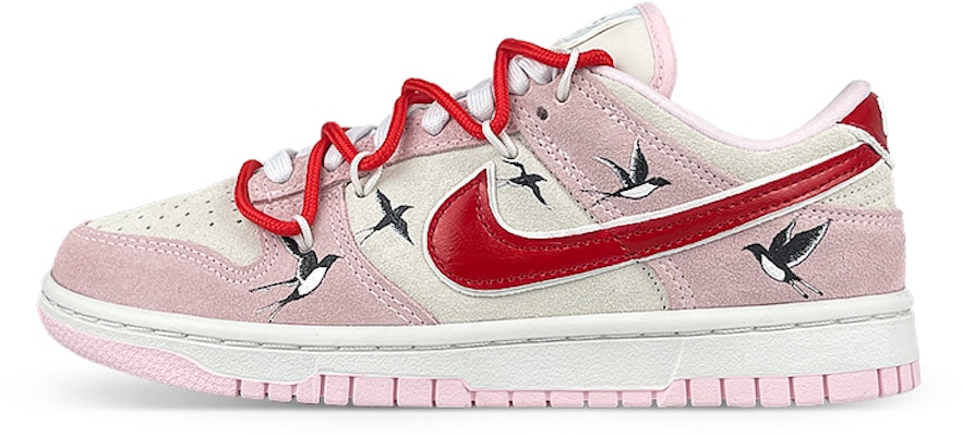 【訂製球鞋】 Nike Dunk Low 是在玩鞋 解構 新中式 鵲橋 低幫 板鞋 女款 白粉 Buy 【訂製球鞋】 Nike Dunk Low 是在玩鞋 解構 新中式 鵲橋 低幫 板鞋 女款 白粉