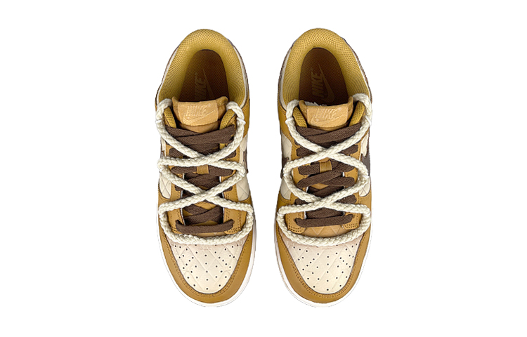 Shop (W) [Kasut Custom] Nike Dunk Low 'Quilted Ginkgo Wheat' DX3374-700-457660