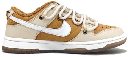 【定製球鞋】Nike Dunk Low "Quilted Weat" 拿鐵歐包 解構 低筒 板鞋 女款 米棕 Order 【定製球鞋】Nike Dunk Low "Quilted Weat" 拿鐵歐包 解構 低筒 板鞋 女款 米棕