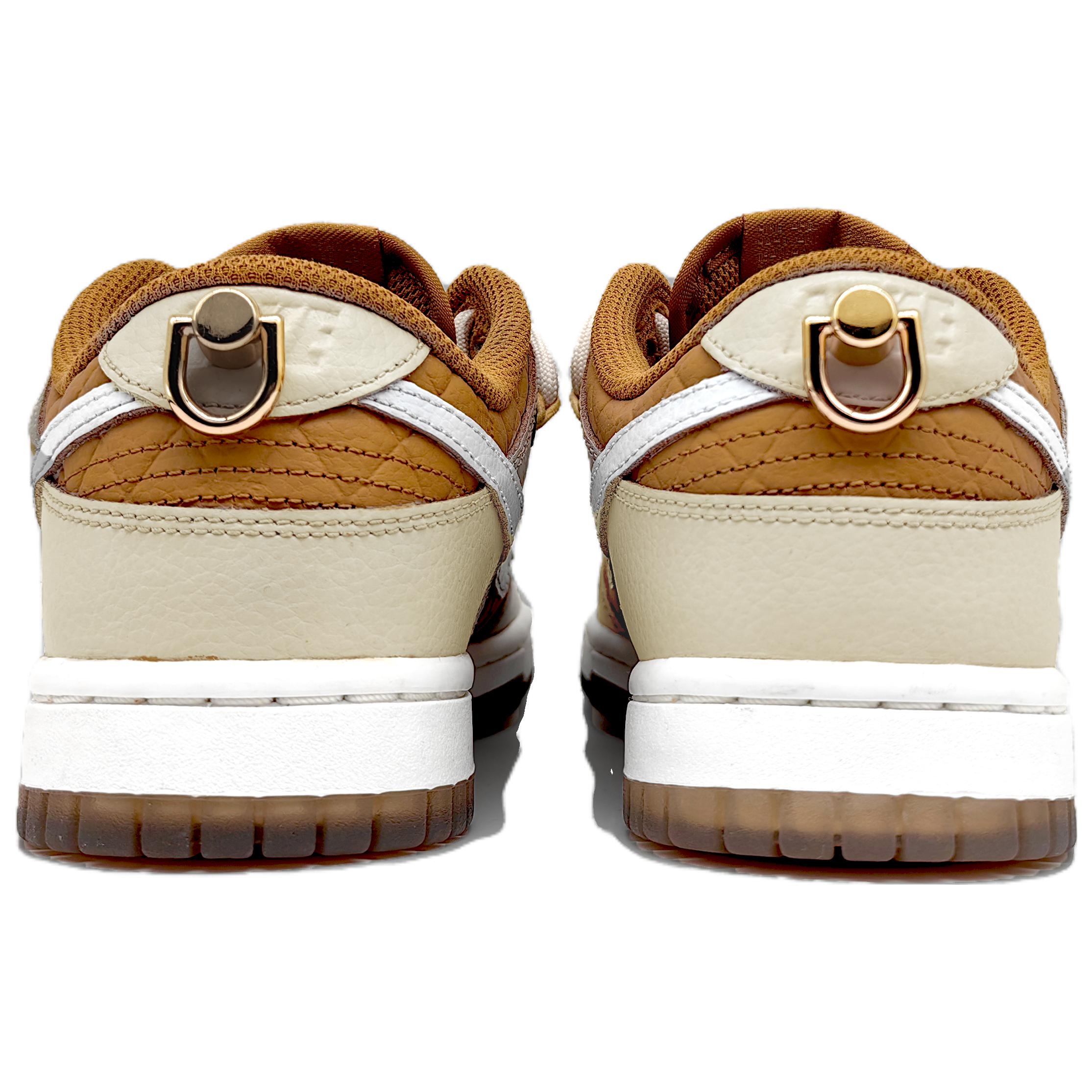 Shop 【定製球鞋】Nike Dunk Low "Quilted Weat" 拿鐵歐包 解構 低筒 板鞋 女款 米棕