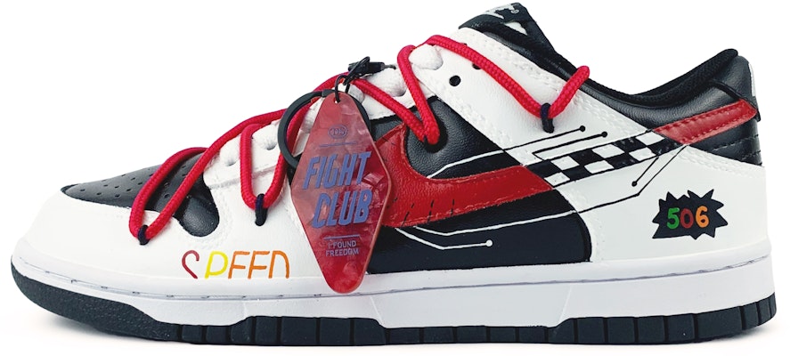 【訂製球鞋】 Nike Dunk Low 賽車俱樂部 解構風 手繪塗鴉 低筒 板鞋 女款 黑白紅 Buy 【訂製球鞋】 Nike Dunk Low 賽車俱樂部 解構風 手繪塗鴉 低筒 板鞋 女款 黑白紅