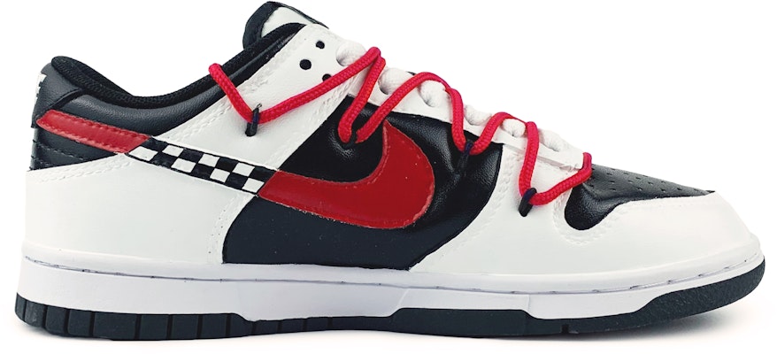 【訂製球鞋】 Nike Dunk Low 賽車俱樂部 解構風 手繪塗鴉 低筒 板鞋 女款 黑白紅 Order 【訂製球鞋】 Nike Dunk Low 賽車俱樂部 解構風 手繪塗鴉 低筒 板鞋 女款 黑白紅