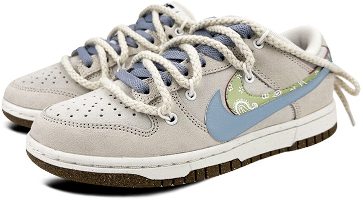 (W) ナイキ ダンク ロー "ラフィア ペイズリー" (灰青緑) DO9457-100(Team叁-女款双钩腰果绿S-BOX) Lookbook (W) ナイキ ダンク ロー "ラフィア ペイズリー" (灰青緑) DO9457-100(Team叁-女款双钩腰果绿S-BOX)