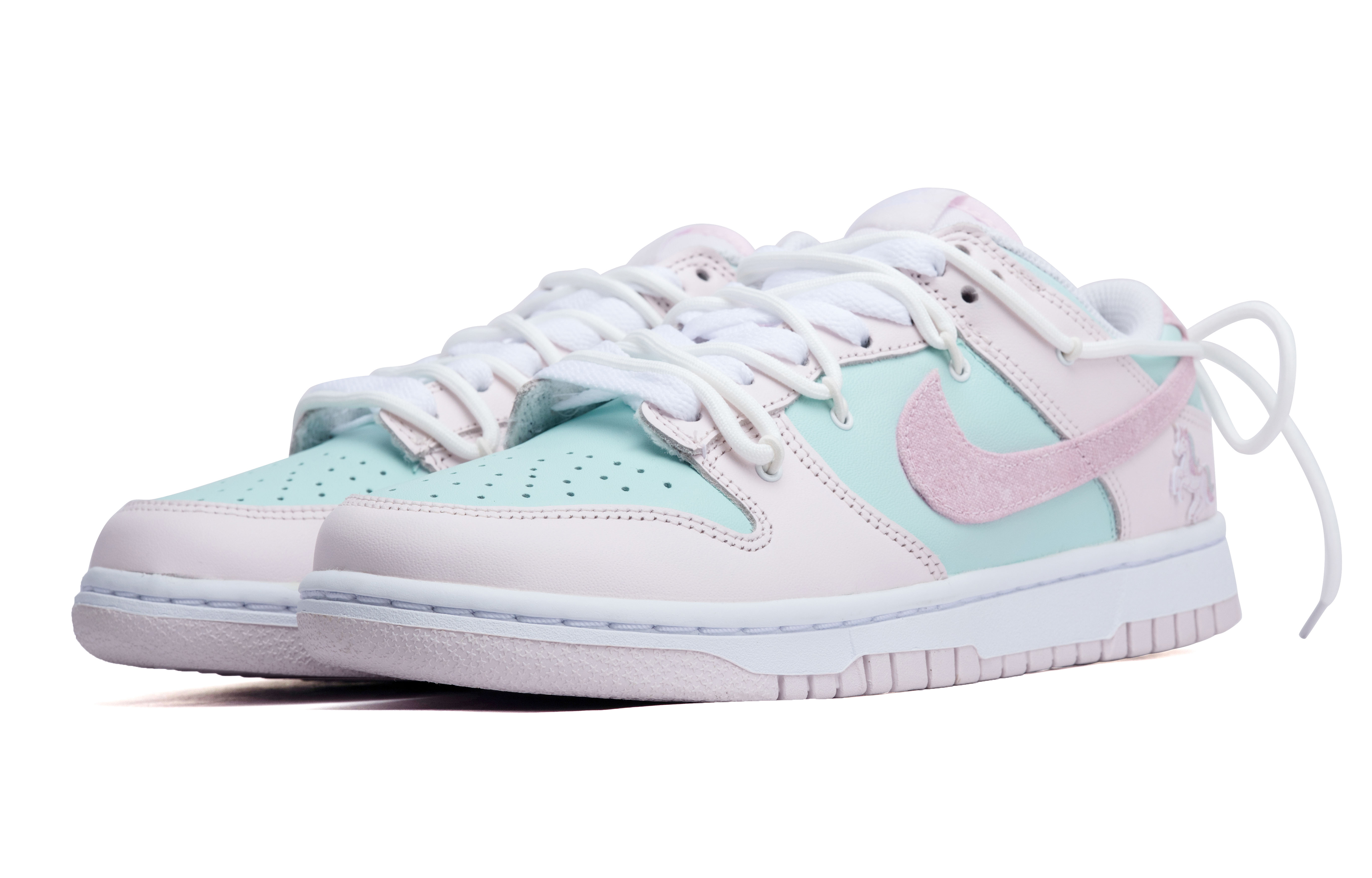 Lookbook (W) [Zapatos Personalizados] Nike Dunk Low 'Arcoíris Unicornio' FD1449-100(Team44-彩虹独角兽)