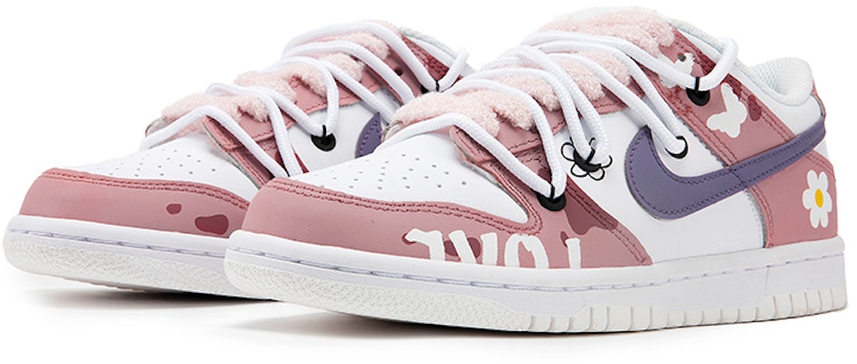 (W) 나이키 덩크 로우 '레트로 카모 꽃 나비 - 빈티지 핑크' DH9765-100(TeamB-女款复古女孩迷彩脏粉) Lookbook (W) 나이키 덩크 로우 '레트로 카모 꽃 나비 - 빈티지 핑크' DH9765-100(TeamB-女款复古女孩迷彩脏粉)