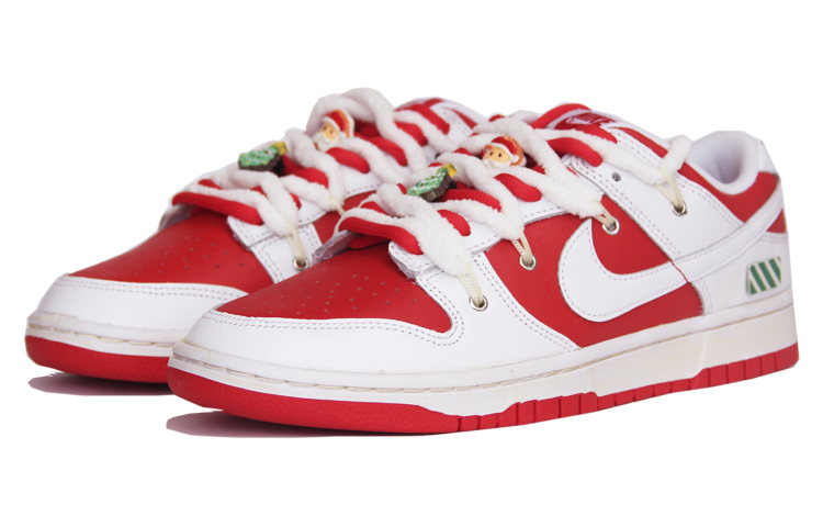 Lookbook (W) [定制鞋款] 耐克 Dunk Low '翻转白红圣诞氛围解构' CW1590-600(TeamJ-女款圣诞主题红白)