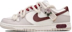 Buy 【訂製球鞋】 Nike Dunk Low RISK 灰燼玫瑰 浪漫 暗黑風 小眾高級 耐磨透氣 低筒 板鞋 女款 灰紅
