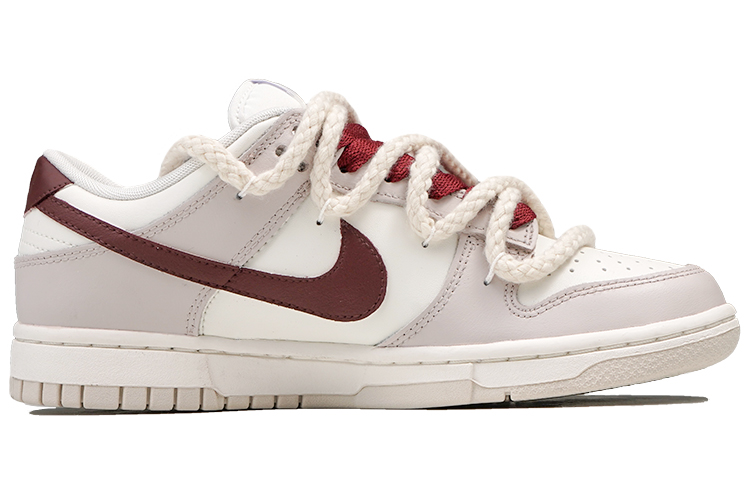 Order 【訂製球鞋】 Nike Dunk Low RISK 灰燼玫瑰 浪漫 暗黑風 小眾高級 耐磨透氣 低筒 板鞋 女款 灰紅