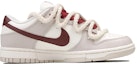 Order 【訂製球鞋】 Nike Dunk Low RISK 灰燼玫瑰 浪漫 暗黑風 小眾高級 耐磨透氣 低筒 板鞋 女款 灰紅