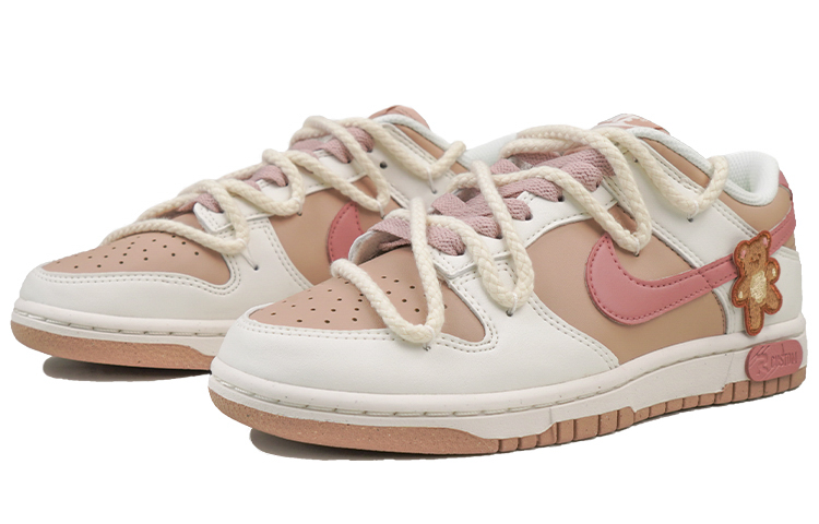 Shop (W) [Kasut Kustom] Nike Dunk Low 'Risiko Madeleine Bear Beige' DD1873-200-465860