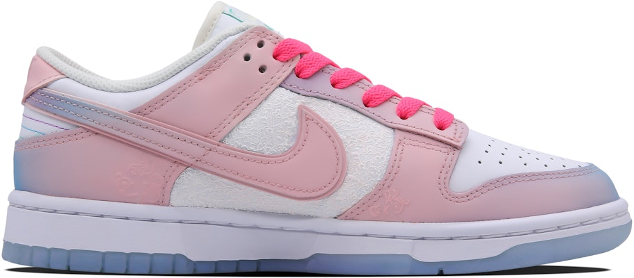 【客製化球鞋】Nike Dunk Low Rococo 夏水仙 浮雕 低筒 板鞋 女款 粉紅藍 Order 【客製化球鞋】Nike Dunk Low Rococo 夏水仙 浮雕 低筒 板鞋 女款 粉紅藍