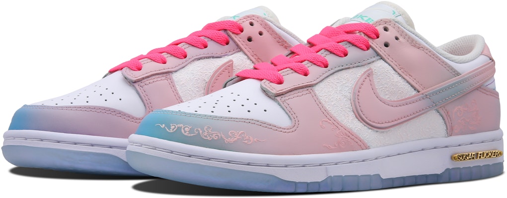 【客製化球鞋】Nike Dunk Low Rococo 夏水仙 浮雕 低筒 板鞋 女款 粉紅藍 Lookbook 【客製化球鞋】Nike Dunk Low Rococo 夏水仙 浮雕 低筒 板鞋 女款 粉紅藍