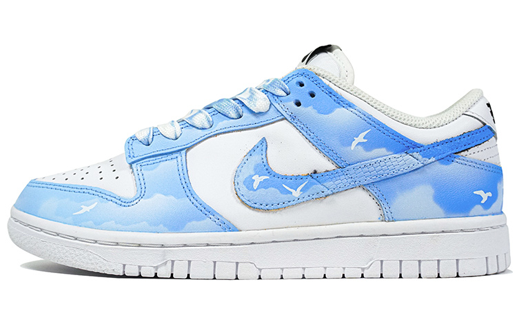 Buy (W) [Zapatillas Personalizadas] Nike Dunk Low 'Cielo Azul Romántico' DD7099-100(Team陆-浪漫蓝天云层飞鸟渐变)