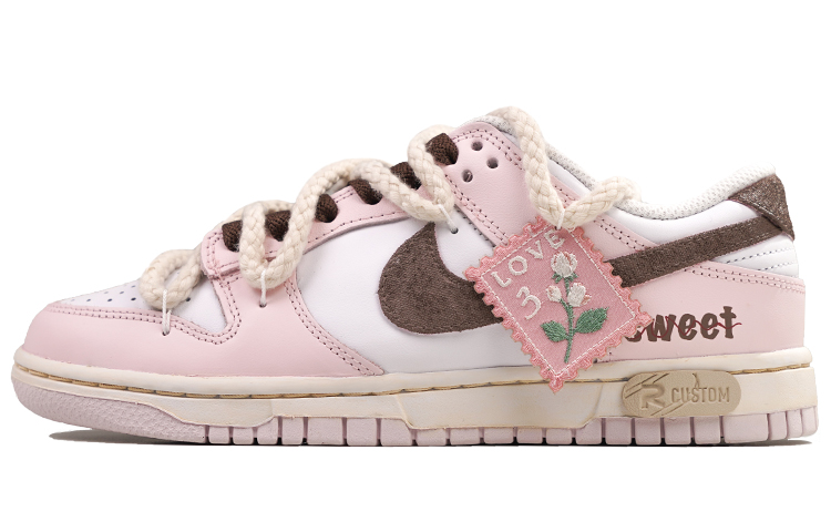 Buy (W) [Sepatu Custom] Nike Dunk Low 'Rose Girl Patch' FD1449-100(Team27-女款蔷薇少女S-BOX)