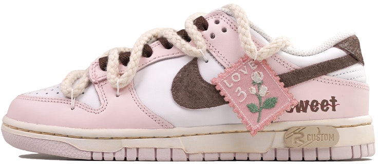 custom-shoes-women-nike-dunk-low-rose-girl-patch