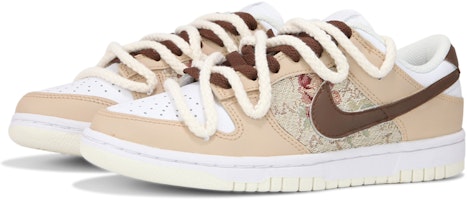 (W) 나이키 덩크 로우 '로즈 패치 브라운' (커스텀) DD1503-121(Teamfour-女款棕色花卉) Lookbook (W) 나이키 덩크 로우 '로즈 패치 브라운' (커스텀) DD1503-121(Teamfour-女款棕色花卉)