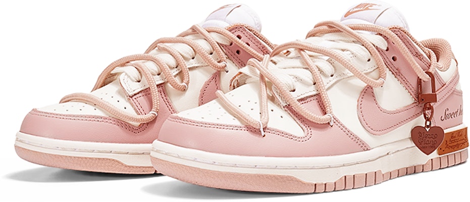 (W) 나이키 덩크 로우 '로즈 핑크 스윗하트' (커스텀) DD1503-118(TeamI-女款甜心锁扣玫瑰粉) Lookbook (W) 나이키 덩크 로우 '로즈 핑크 스윗하트' (커스텀) DD1503-118(TeamI-女款甜心锁扣玫瑰粉)