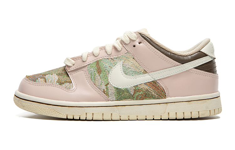 Buy (W) [定制鞋] 耐克Dunk低帮 '紫檀木帆布' DH9765-100(TeamB-女款玫瑰粉棕)