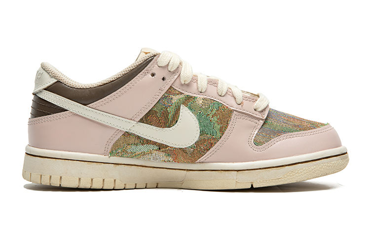 Order (W) [定制鞋] 耐克Dunk低帮 '紫檀木帆布' DH9765-100(TeamB-女款玫瑰粉棕)