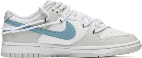 (W) 【カスタムシューズ】(女性用)ナイキ ダンク ロー「シーソルトブルースウッシュ」 DH9765-102(Team22-海盐小蓝勾A-BOX) Order (W) 【カスタムシューズ】(女性用)ナイキ ダンク ロー「シーソルトブルースウッシュ」 DH9765-102(Team22-海盐小蓝勾A-BOX)