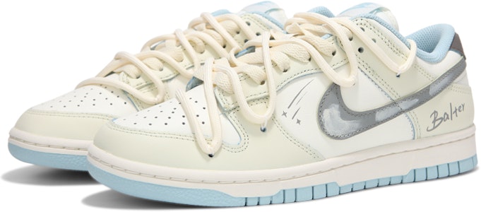 (W) 나이키 덩크 로우 '씨솔트 치즈케이크' (커스텀) DD1503-123(Team24-女款米黄灰钩流星) Lookbook (W) 나이키 덩크 로우 '씨솔트 치즈케이크' (커스텀) DD1503-123(Team24-女款米黄灰钩流星)